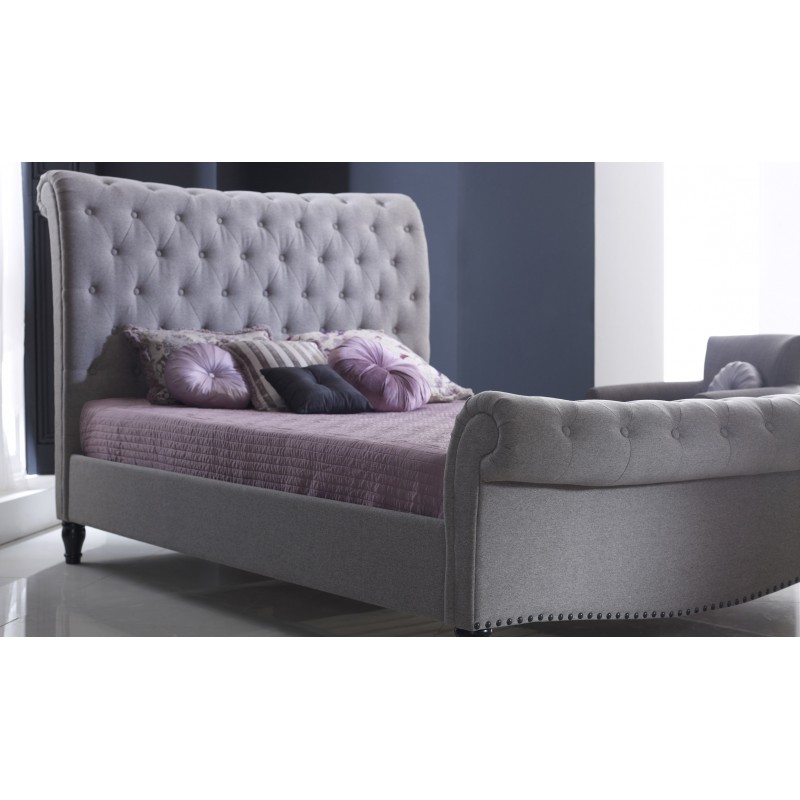 LL Larrisa Grey Marl 4ft6 Double bed Frame